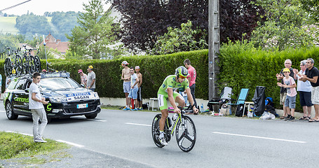 Image showing The Cyclist Peter Sagan - Tour de France 2014