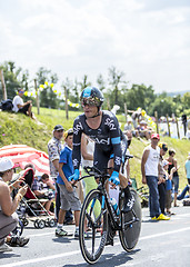 Image showing The Cyclist Vasili Kiryienka - Tour de France 2014