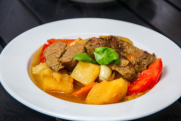 Image showing Ragout with meat and vegatables