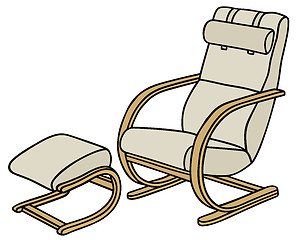 Image showing Wooden armchair