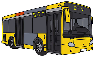 Image showing Yellow city bus