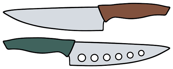 Image showing Kitchen knives 