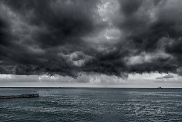 Image showing Storm over the sea