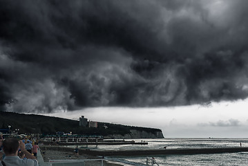 Image showing Storm over the sea