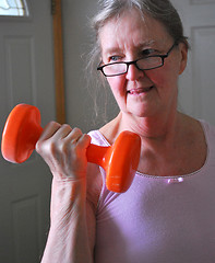 Image showing Female workout.
