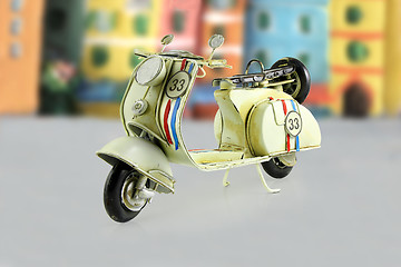 Image showing Vintage Toy Motorcycle