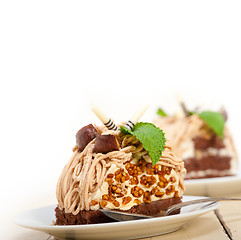 Image showing chestnut cream cake dessert