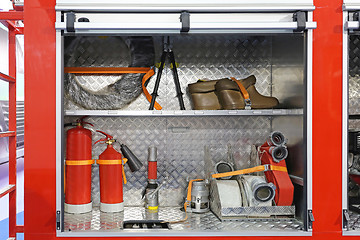 Image showing Fire Engine Equipment