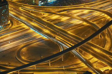 Image showing Dubai night skylin