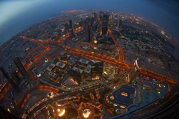 Image showing Dubai night skylin