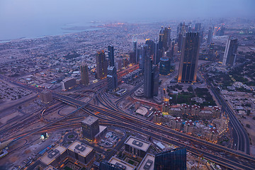 Image showing Dubai night skylin