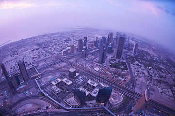 Image showing Dubai night skylin