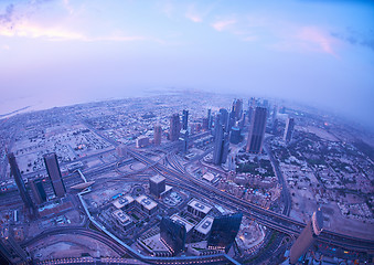 Image showing Dubai night skylin