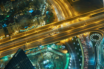 Image showing Dubai night skylin