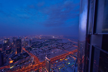 Image showing Dubai night skylin