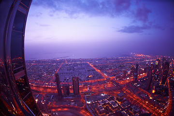 Image showing Dubai night skylin