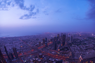 Image showing Dubai night skylin