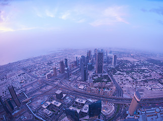 Image showing Dubai night skylin