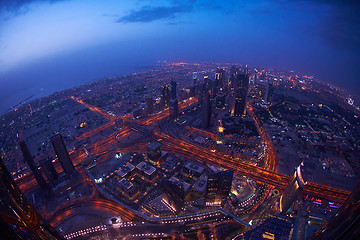 Image showing Dubai night skylin