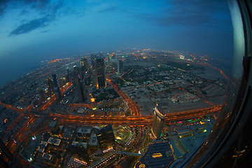 Image showing Dubai night skylin