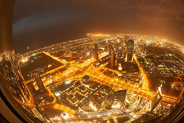 Image showing Dubai night skylin