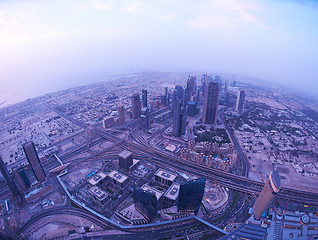 Image showing Dubai night skylin