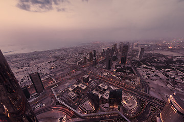 Image showing Dubai night skylin