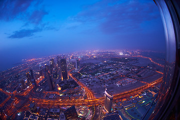 Image showing Dubai night skylin