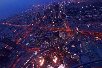 Image showing Dubai night skylin