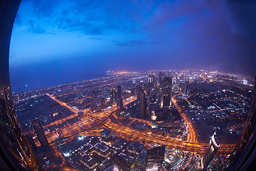 Image showing Dubai night skylin