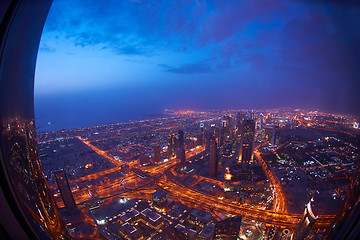 Image showing Dubai night skylin