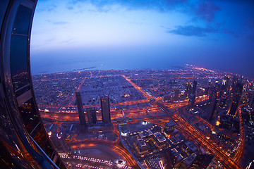 Image showing Dubai night skylin