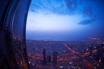 Image showing Dubai night skylin