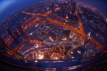 Image showing Dubai night skylin