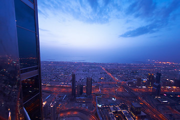 Image showing Dubai night skylin