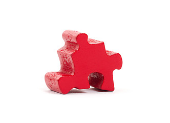 Image showing Large jigsaw puzzle piece