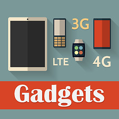 Image showing Gadget Vector icons