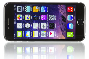 Image showing Apple Space Gray iPhone 6