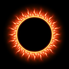 Image showing Solar Eclipse template