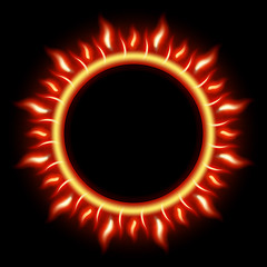 Image showing Abstract Solar Eclipse. EPS 10
