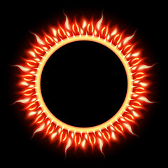 Image showing Solar Eclipse template