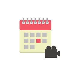 Image showing Flat style calendar icon