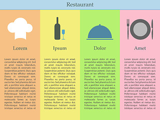 Image showing Restaurant infographics