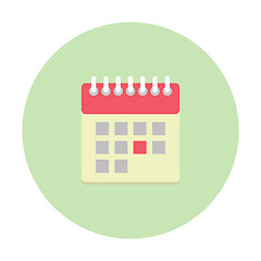 Image showing Flat style calendar icon