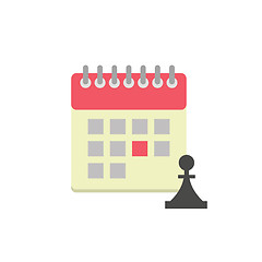 Image showing Flat style calendar icon