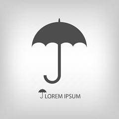 Image showing Grey umbrella as logo