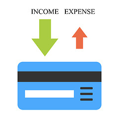 Image showing High income and low expense