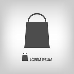 Image showing Grey shopping bag