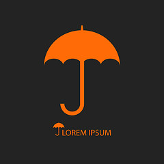 Image showing Orange umbrella as logo