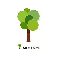 Image showing Abstract green tree as logo
